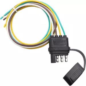 트레일러 측면 4핀 트레일 램프 플러그가 있는 히치 와이어 다목적 선박 먼지 커버용 25인치 4방향 4프롱