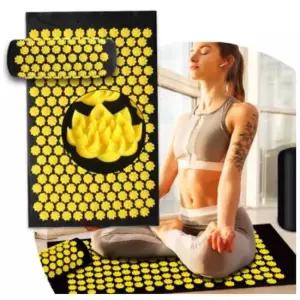 마사지베개퍼플 쿠션 로터스 지압매트 베개 요가매트