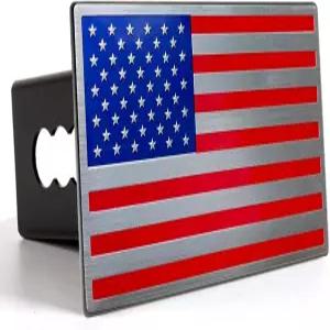 2인치 리시버용 아메리칸 플래그 메탈 트레일러 히치 커버