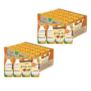 상하목장 유기농 주스 사과오렌지케일, 125ml, 48개