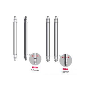 10PCS 이중 지원 스프링 바 직경 1.5mm 및 시계 스트랩 링크 핀은 Width10mm-30mm 스테인레스 스틸 적합