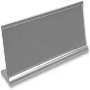 고품질 새틴 알루미늄 데스크톱 오피스 네임 플레이트 홀더 10인치 x 2인치 책상 책상용 내구성이 뛰어난