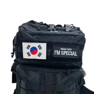 태극기 와펜 예쁜 가방 꾸미기 패치 부착 붙이는 와팬 빈티지와펜 가방와펜 찍찍이와펜