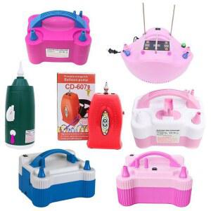 휴대용 전동 풍선펌프 자동 듀얼홀 공기주입기 파티 장식 공구