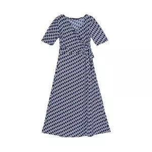 [롯데백화점]랩 랩 패턴 롱 원피스(AQ2WOS61)