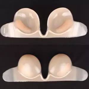 옆날개 오프숄더 실리콘브라 - 브래지어모양 붙이는 코르셋브라 투명브라 몰드브라