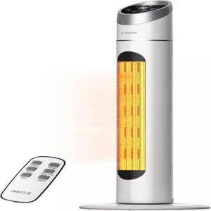 스페이스 히터 리모컨이 있는 대형 객실용 34인치 12시간 타이머가 1500W 타워 70° 진동 조절 가능한 온도