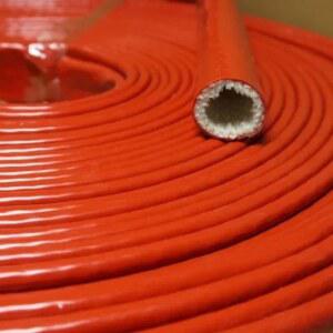 고온 저항성 유리섬유 튜브 방화 난연 꼬임 코팅 실리콘 파이프 수지 슬리브 케이싱