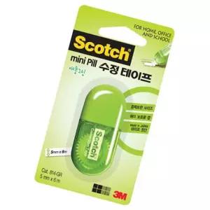 3M 미니필 수정테이프 5x6m 그린 1p 지우개 볼펜 팬시