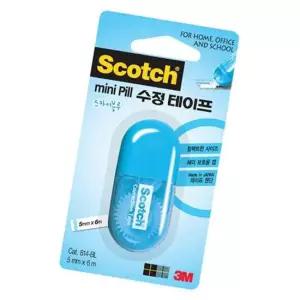 3M 미니필 수정테이프 5x6m 블루 1p 지우개 볼펜 팬시