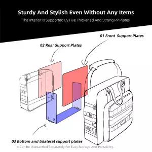 스포츠 바이크 오토바이 라이노워크 2 유닛 양쪽 가방 25L 퀵 릴리즈 방수 새들백 모터 하드 랙 서포트 플