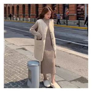 이쁘다 코지 양털 롱 베스트 209227