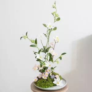 아트박스/플라워트리 벚꽃 조화 센터피스 엔딩 수반 28x62cm 봄 장식 소품