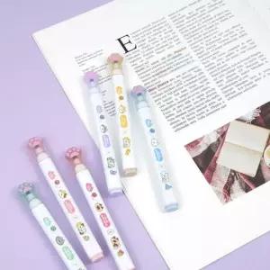 냥냥 형광펜 6색 세트 3P 마카펜 학용품 필기도구