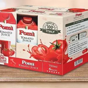포미 토마토주스 750ml6입 토마토 착즙 쥬스 트레이더스 100 무설탕 무가당 x2SET(SH)