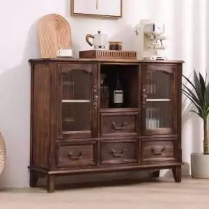 고가구 엔틱 원목 서랍장 라탄 수납장 장식장 빈티지