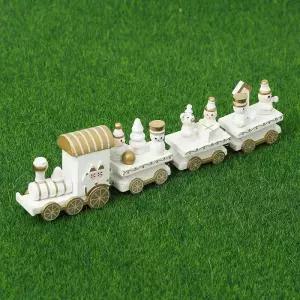 [마이모노샵][마이모노샵] 겨울 크리스마스 소품 미니어쳐 원목 기차 장식 (43373798)