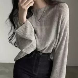 [다잇템] 여자 데일리 빅사이즈 부드러운 롱슬리브 하찌 니트