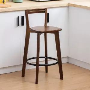 원목 바체어 등받이형 바스툴 카운터의자 원룸용 모던