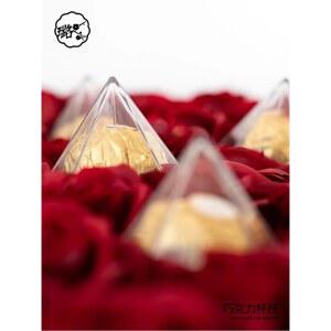 발렌타인 라이너 대나무 지우기 새로운 초콜릿홀더 친구 포장 박스 초콜릿포장박스