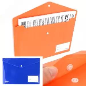 똑딱이 A4 클리어화일 버튼 단추 포켓 파일