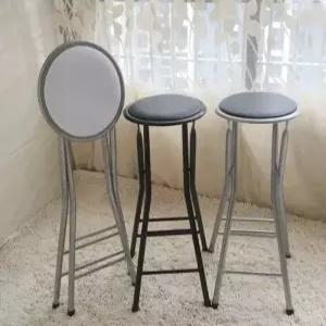 바스툴 접이식 높은 아일랜드식탁의자 바텐더 철제 홈바 바의자 북유럽