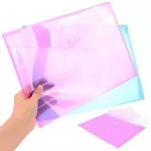 투명 똑딱이 A4 클리어 화일 버튼 단추 포켓 문서파일