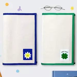 디자인 캔버스 북커버 1P 깔끔한 다용도 독서 커버