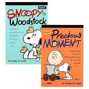 스누피 커버 미니 떡메모지 2P 예쁜 메모패드 메모장