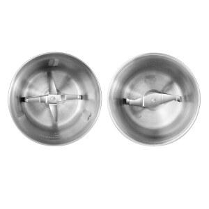 세큐라 전기 커피 및 향신료 그라인더 교체 부품 스테인리스 스틸 탈착식 볼 세트 SP-7412, 전기 블레이드 그라인더 볼 2개 유리 뚜껑과 호환되지 않음