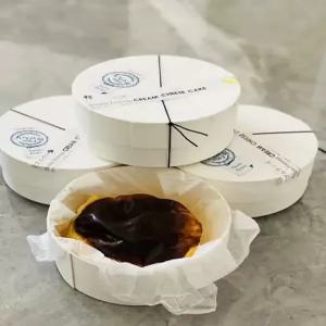 바스크 치즈케이크 포장 미니 원형 세트 케이크 상자 4인치 디저트 포장 박스