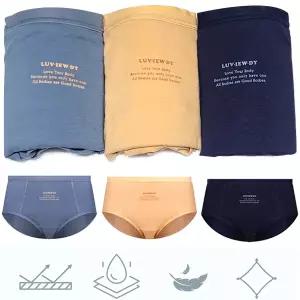 [하프클럽/제이투와이]물랑루즈 면스판 하이웨스트 러뷰디위생팬티 3종 세트