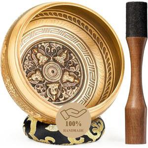 티베트 노래 그릇, 네팔에서 요가, 차크라 , 마음챙김, 자기 관리를 위해 수작업으로 제작한 진정한 명상 사운드 여성을 위한 영적 선물