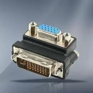 젠더 VGA M DVi 15핀 꺾임형 F 변환