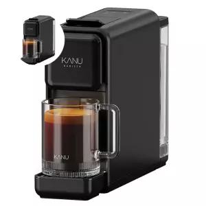 페블 카누 바리스타 캡슐커피머신 블랙 카누