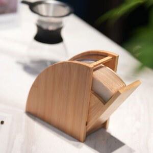 관함 드립커피필터 드립 필터 보관함 수납함 커피 동전 필 커피필터 스탠드 카페 우드