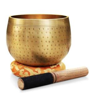 다르마오브제 티베트 링공 명상 노래 그릇 망치 쿠션 세트(점보)