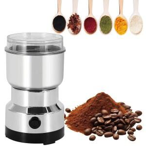 페트영 전기 향신료 그라인더, 150W 강력한 원터치 미니 홈 그라인더, 300ml 그라인더 스매시 머신, 곡물 견과류 조미용 다기능 커피 원두 향신료