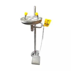 체험장 긴급 안구세척 안전장비 바닥고정 발판형 간편 비상 눈세척기 작업실 꽃가루