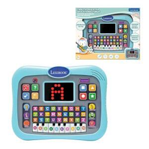 렉시북, 교육용 태블릿, 이중 언어 피아노 인터랙티브 영어 화면이 알파벳, 말하기 동물, 모드, 퀴즈 /스페인어, 및 JCPAD007i2 있는 파란색, 숫자와