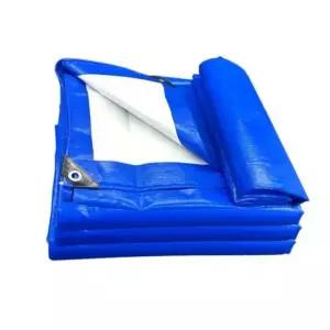 고퀄리티 양면 투컬러 타포린 방수포 천막 블루3mX4m tVC9+4qCI