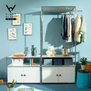 드레스룸 / 미드센츄리 감성 포스코 강철 다용도 거실 공간 분리 수납장 선