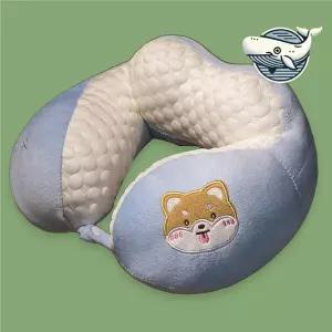 강아지 디자인 여행용 목쿠션 귀여운 디자인