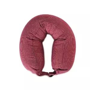 목쿠션 여행용 버클 휴대용 낮잠 목베개 기내용 레드