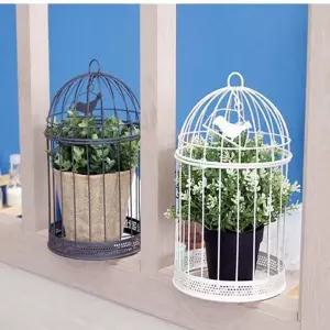 원형새장 원형 새장 인테리어 가든 철제 빈티지 브라운 1P