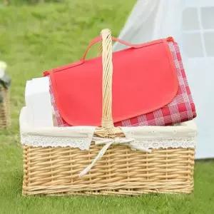 대형돗자리 옥스포드 휴대용 체크 방수돗자리 피크닉 캠핑 매트 S