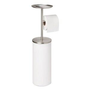 끌다 화장실 무타공 홀더 실버화이트 욕실 선반 휴지 휴지걸이 스탠드