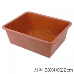 PE 다라이 사각 63X44X22cm 다라 다라이 고무다라