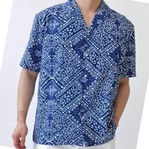 남자 비치 오버핏 반팔남방 셔츠 서머 휴양지룩