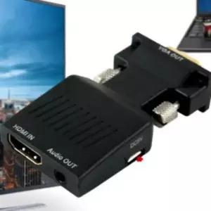 HDMI to VGA 컨버터 변환 USB 젠더
